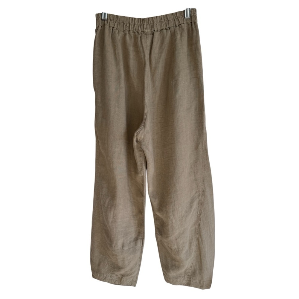 Oska, Sustainable Tan Linen Pants - Picture 5 of 8